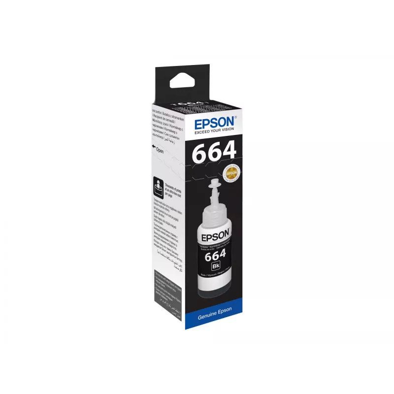 Ink Bottle Epson T6641 70ml Melns