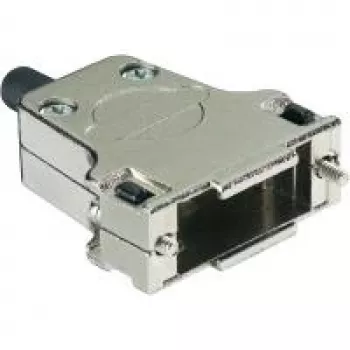 Harting D-SUB korpuss, polu skaits: 15, metāla, 180 °, sudraba, 09 67 015 0344, 1 gab. (09 67 015 0344)