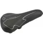Velosipēda sēdeklis FISCHER Trekking 85652 ar elastomēra balstiekārtu, melns/baltss