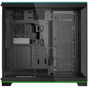 Lian Li O11 Dynamic EVO RGB PC korpusa komplekts, Midi-Tower, ARGB, rūdīts stikls + 6x UNI FAN SL-INF Reverse Blade ventilators - melns