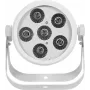 LED par gaisma EUROLITE Silent Par 6 QCL Floor RGBW 6x4W — kompakts grīdas PAR ar RGBW gaismas diodēm