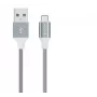 USB datu kabeļu komplekts Devia Pheez Series — Micro USB, 3 gab. (25 cm, 1 m, 2 m) Pelēks