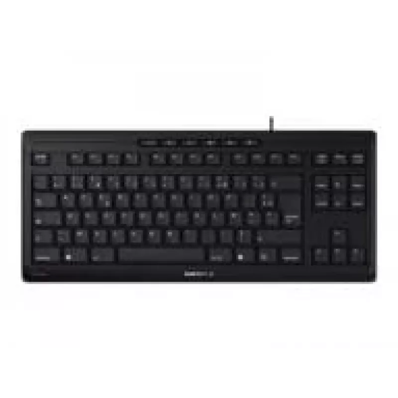 Tastatūra CHERRY STREAM TKL USB AZERTY franču melna vadu 94 taustiņi