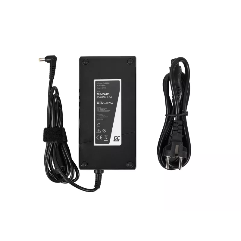 Barošanas adapteris zaļa Cell AD139P 90W universāls klēpjdatoru adapteris 19.5V 9.23A 5.5×1.7mm Melns