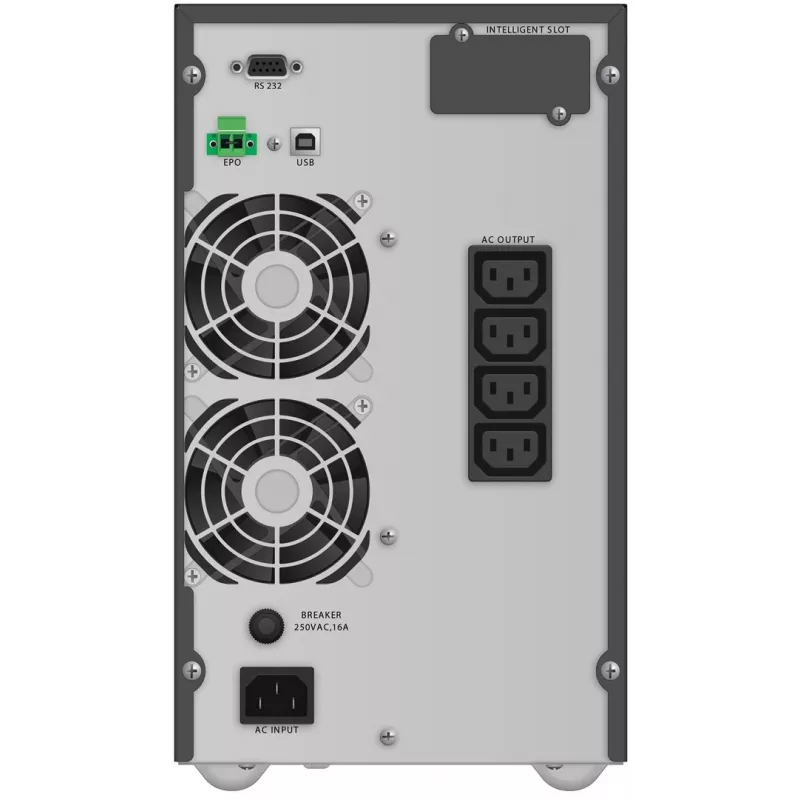 PowerWalker VFI 2000 TG Double-conversion (Online) 2 kVA 1800 W 4 AC kontaktligzdas