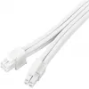 Barošanas bloka pagarinātājkabelis SILVERSTONE EPS 12V 8‑pin (30 cm) balts SST-PP07E-EPS8W-V2