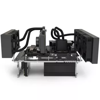 Benchtable korpuss Streacom BC1 V2 – atvērts testēšanas/bench šasija, titāna krāsa