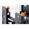 EDBAK sienas stiprinājums | VWPOP40 Video sienas izvelkamais stiprinājums ar ātru atbrīvošanu | 19-43 collas | Maksimālā slodze 25 kg | Melns
