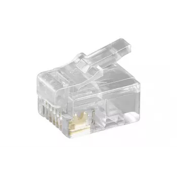 Microconnect KON502-10R vadu savienotājs RJ-12 6P6C caurspīdīgs