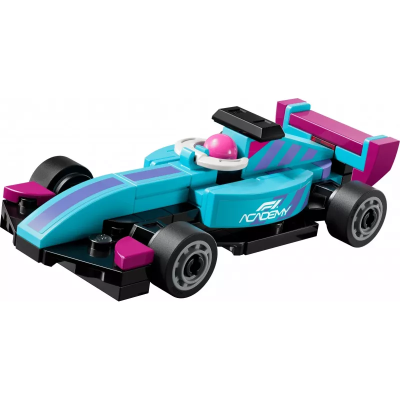 30734 Speed Champions F1 ACADEMY Mini-Auto, Konstrukcijas rotaļlieta polimaisiņā