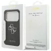 GUESS | Hardcase 4G | Aizmugurējais vāciņš | iPhone 17 Pro Max | Apple | Ekoloģiskā āda/PC/Plastmasa/TPU | Melns
