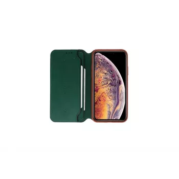 VixFox viedais folio maciņš Huawei P20 — meža zaļš aizsargājošs folio vāciņš