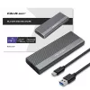Qoltec korpuss M.2 SATA (NGFF) SSD diskam, USB-C