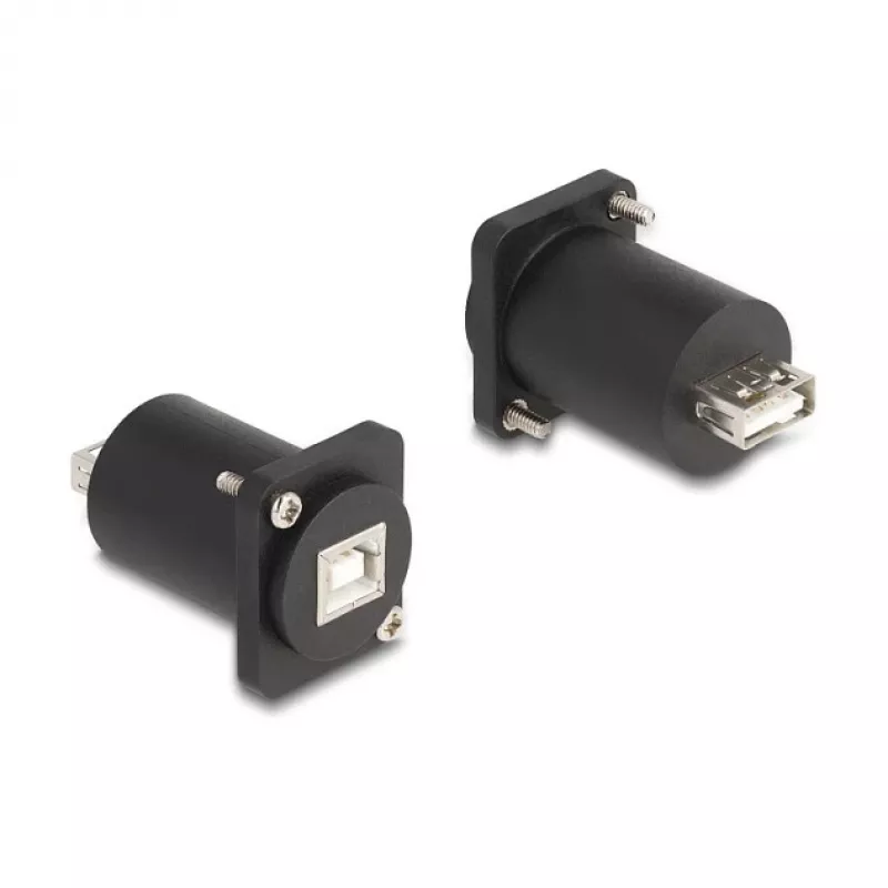 DeLOCK D-Type modulis USB 2.0 Type-B mātīte uz Type-A mātīte melns