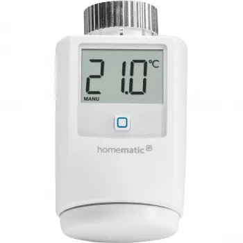 eQ-3 AG Homematic IP HMIP-eTRV, RF, 868,3 MHz, Balts, M30 x 1,5, IP20, Digitāls