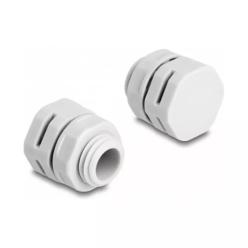 DeLOCK ventilācijas spraudnis M12 pelēks 2 gab. poliamīds 8 mm