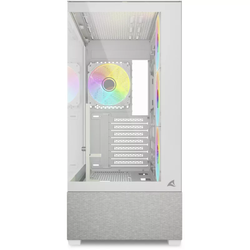 Sharkoon AK7 ARGB ATX datora korpuss balts