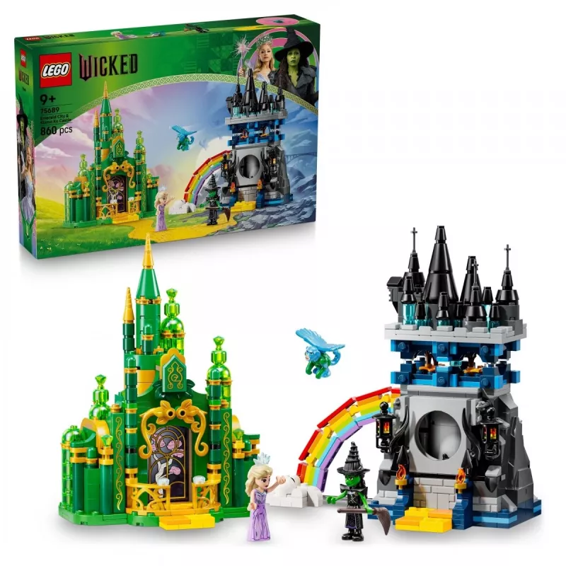LEGO būvkomplekts Wicked 75689 — Smaragda pilsētas un Kiamo Ko pils spēļu komplekts