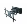 Sienas stiprinājums ART AR-87 40 collu–80 collu ekrāniem, 60 kg ietilpība, VESA līdz 600×400, slīpums 12°, pagrieziens 45°, izbīdījums 5,6–45,8 cm
