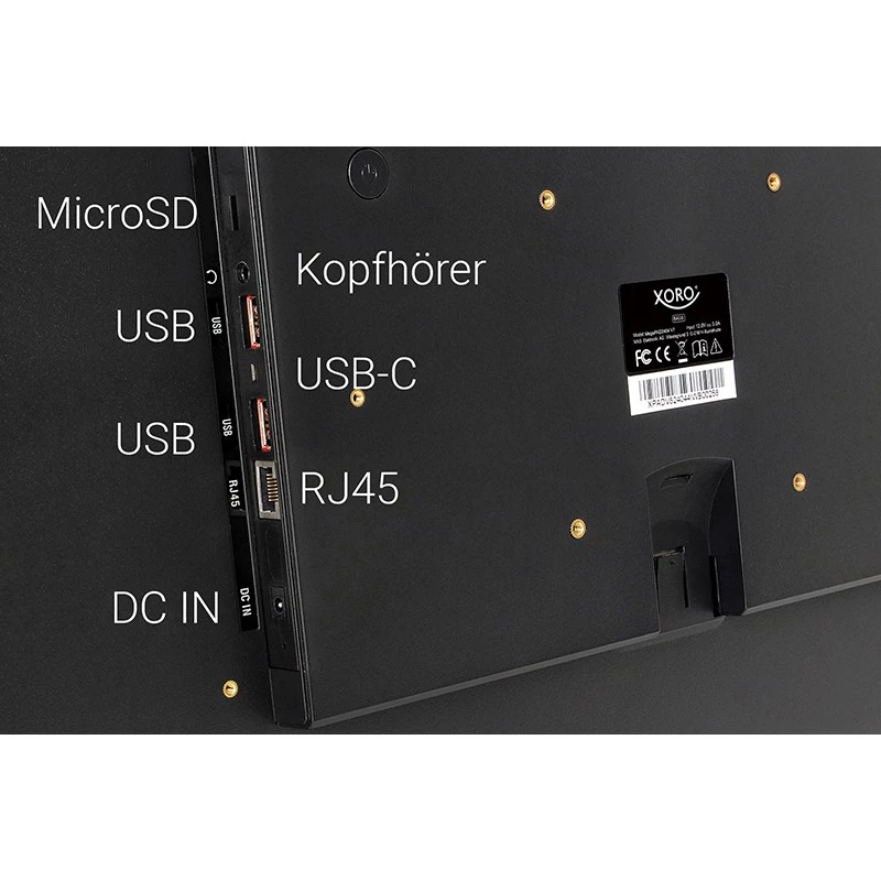 XORO MegaPAD 2404v7 24 60,96 cm planšetdators 64 GB melns Android - 64 GB (XOR400667)
