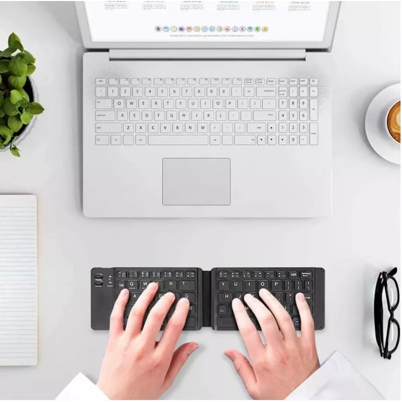 Bluetooth 3.0 salokāma bezvadu tastatūra