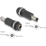 Adapter DELOCK DC 5.5x2.5 mm (sieviete) uz DC 5.5x2.1 mm (vīrietis), melns