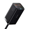 Baseus GaN3 100/ 65W galda lādētājs Quick Charge QC 3.04.0 USB C Type C tālruņa lādētājs priekš IPhone15 Huawei Xiaomi MacBook klēpjdatora