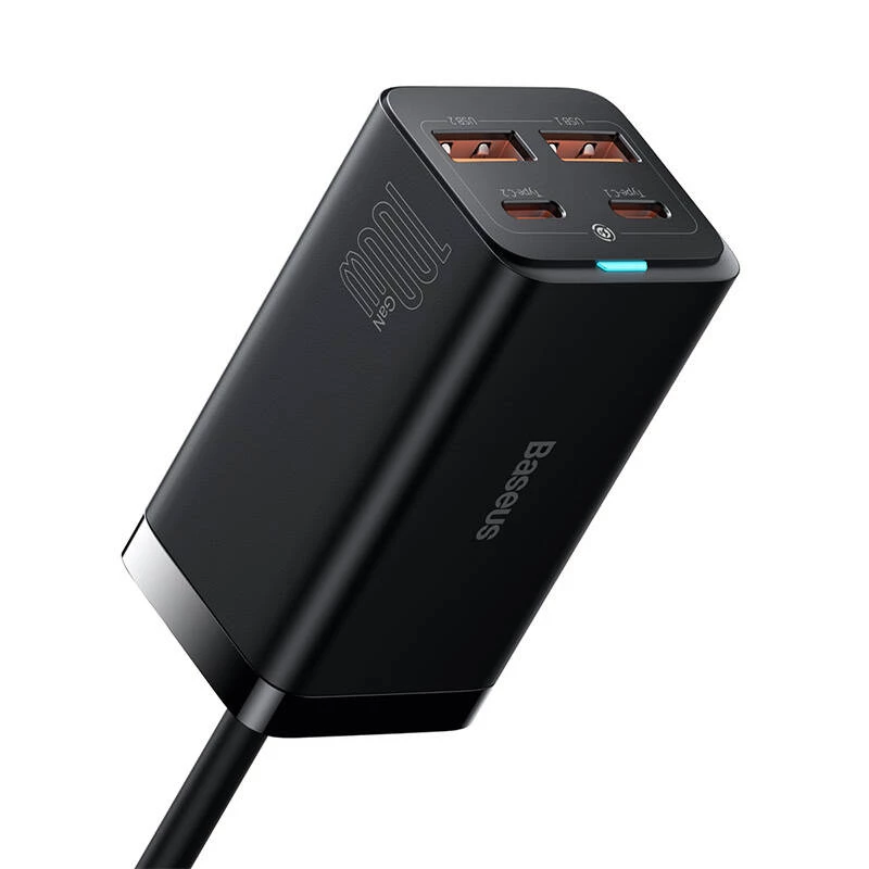 Baseus GaN3 100/ 65W galda lādētājs Quick Charge QC 3.04.0 USB C Type C tālruņa lādētājs priekš IPhone15 Huawei Xiaomi MacBook klēpjdatora