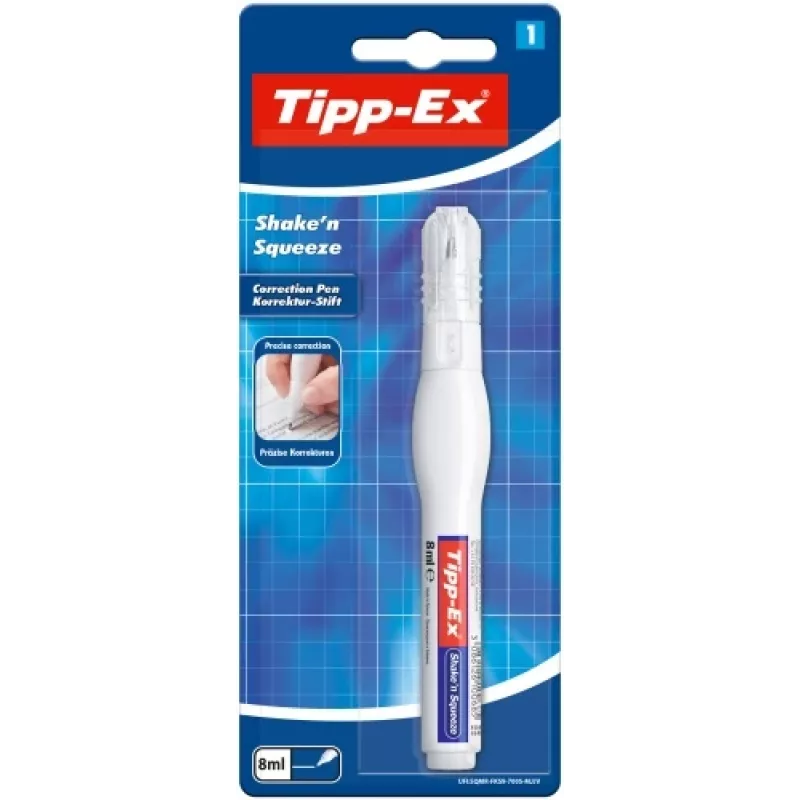BIC korekcijas pildspalva Tipp-Ex Shake'n' Squeeze 8 ml