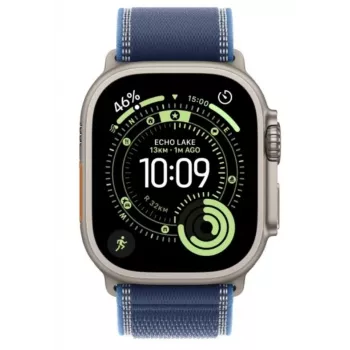 Viedpulkstenis Apple Watch Ultra 3 GPS + Cellular 49mm dabīgā titāna korpuss ar Blue/Bright Blue Trail Loop S/M siksniņu