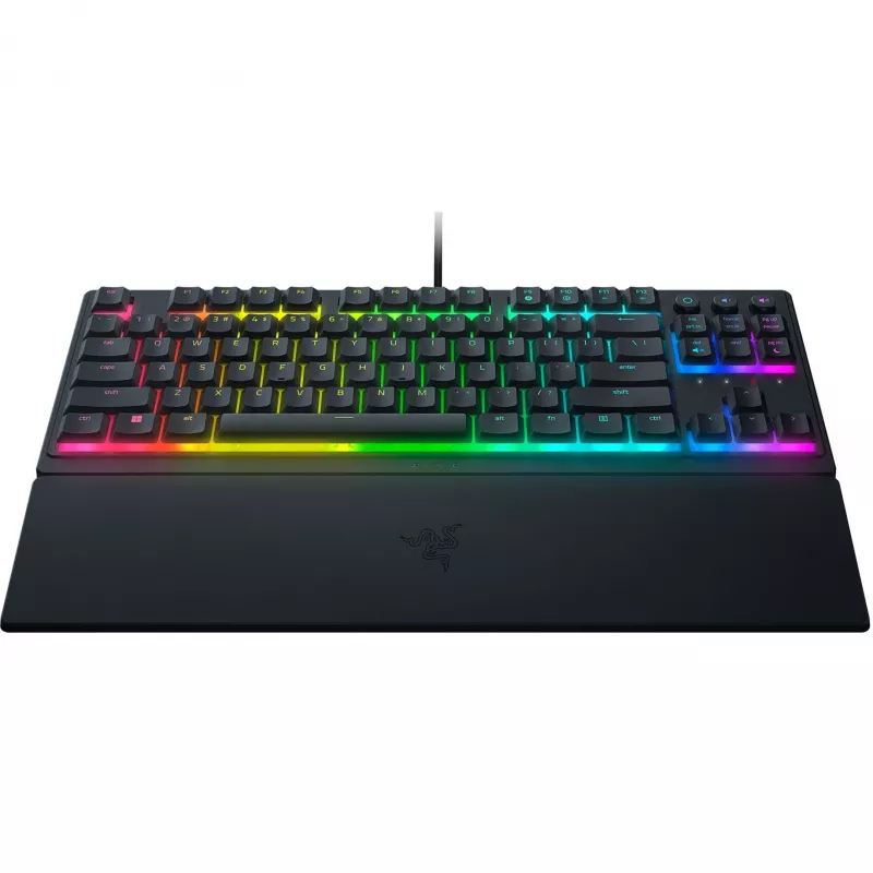 Razer Ornata V3 Tenkeyless tastatūra spēlēm, USB, QWERTZ, vācu, melna