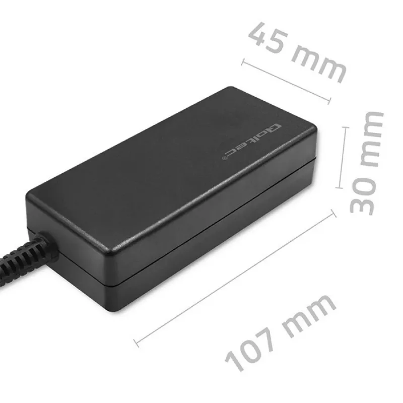 Qoltec 51774 Barošanas adapteris LG monitoram 25W | 1.3A | 19V | 6.5 * 4.4 + strāvas kabelis