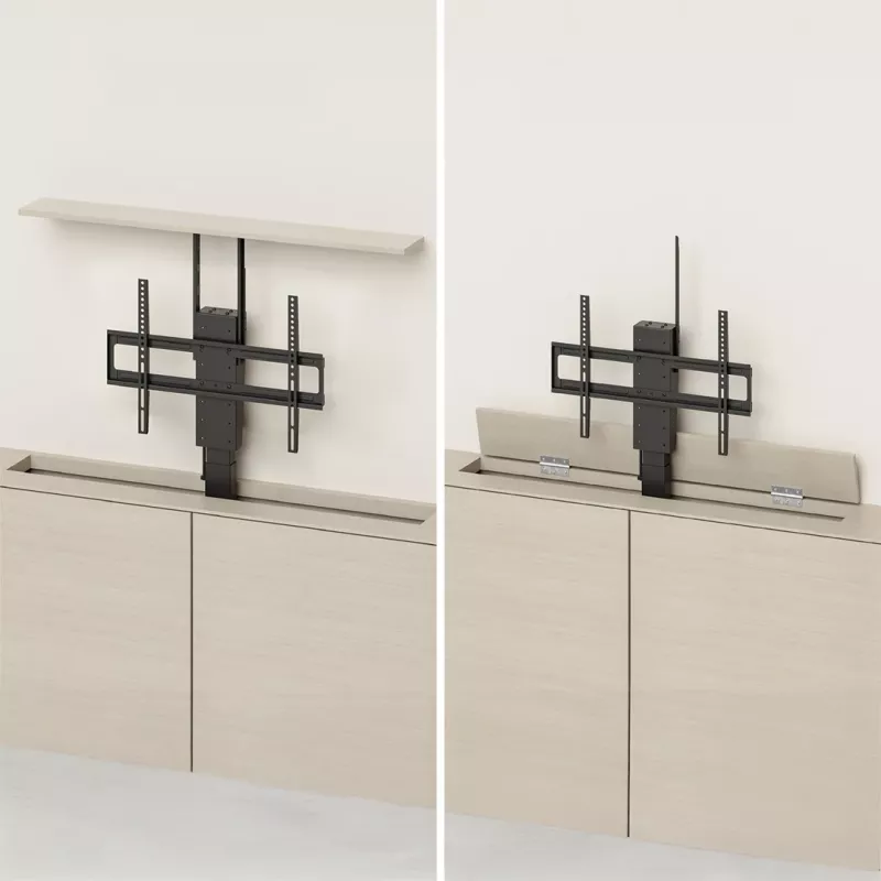 Maclean elektriskais griestu/grīdas stiprinājums, izbīdāms, 43''-88'', VESA 600x400, maks. 60kg, 100-240V AC, 50/60Hz
