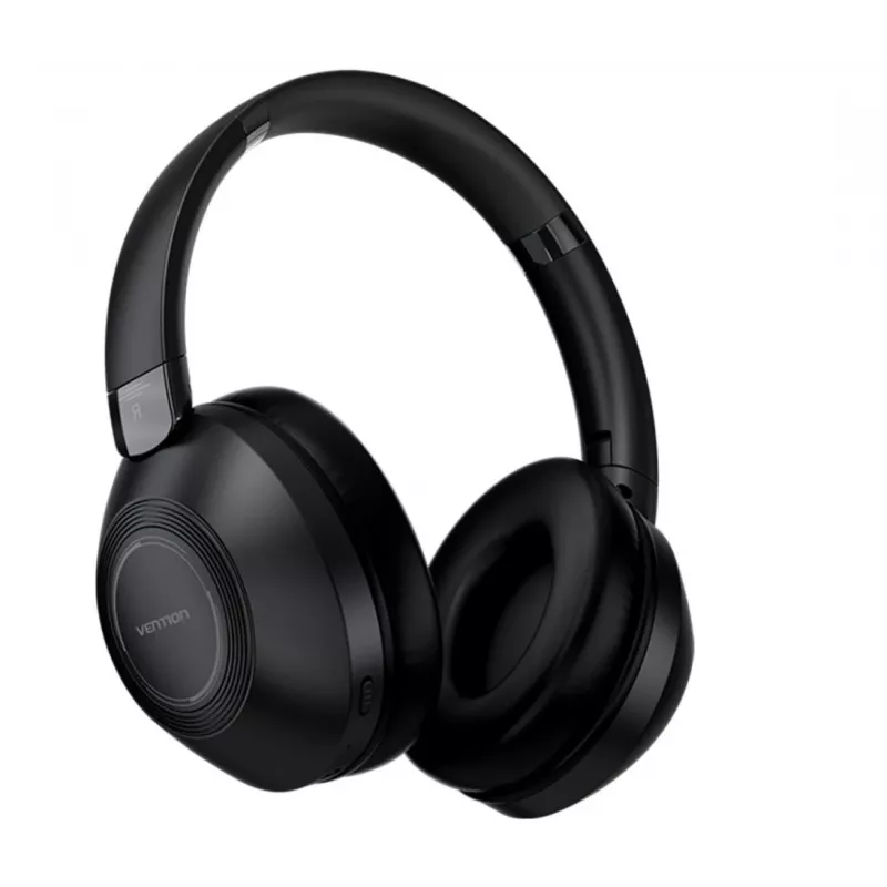 Austiņas Vention NBBB0 SoundMate S11 — bezvadu Bluetooth 5.3 aizauss austiņas, uzlādes futrālis 400 mAh, līdz 20 stundām, melns