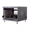 Statīva plaukts TECHLY 367652 kabeļu organizators ar 3M līmējošu stiprinājumu, tērauds, 550×550×410 mm, melns