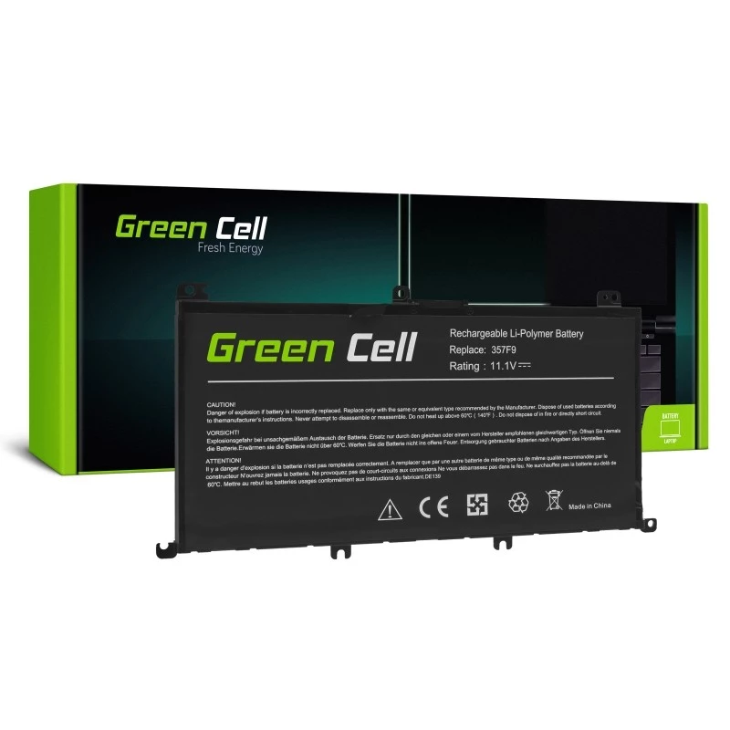 Akumulators zaļa Cell DE139 priekš DELL Inspiron 15 5576 5577 7557 7559 7566 7567