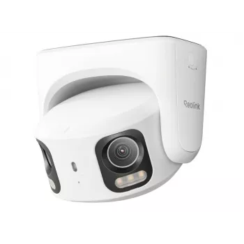 IP drošības kamera Reolink RP-PCT16MD turret 7680×2160, 2,8 mm objektīvs, 180° horizontāli, vadu, stiprināma pie sienas, balta