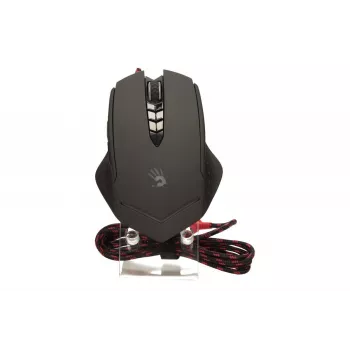 Spēļu pele A4Tech Bloody V8m — 3200 DPI, 8 pogas, V-Track optiskā, USB Type-A, melna