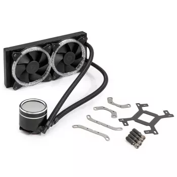 Universāls šķidruma dzesētājs BitsPower Cyclops 240 — melns/sudrabota, 240 mm radiators