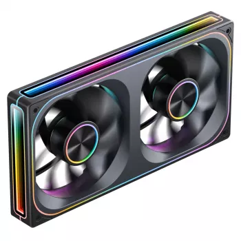 Jonsbo ZA-240 Infinity Mirror ARGB 240mm PWM šķidruma dzesētāja radiators ar ARGB ventilatoriem