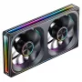 Jonsbo ZA-240 Infinity Mirror ARGB 240mm PWM šķidruma dzesētāja radiators ar ARGB ventilatoriem