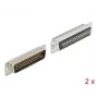 D-Sub HD 50 kontaktu spraudnis, metāla, lodēšanas versija, 2 gab., DeLOCK 66705