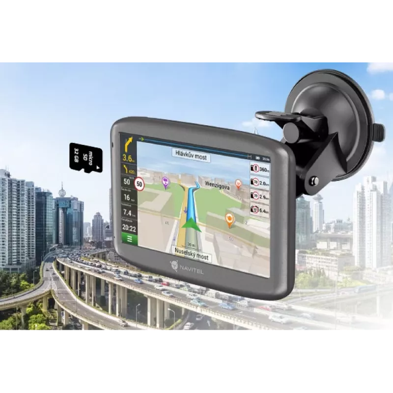 Navitel E501 Navigator 12.7 cm (5 collas) TFT Skārienekrāns Pelēks