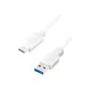 USB kabelis LogiLink CU0174 USB 3.2 Gen 1 1m USB A USB C Balts