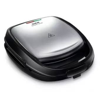 Tefal SW341D12 sendviču cepējs 700 W Melns, Nerūsējošais tērauds