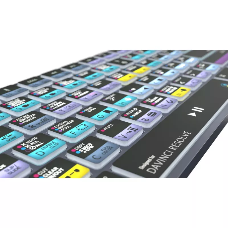 Logickeyboard LKB-RESB-TM-UK biroja Bluetooth QWERTY tastatūra, titāna pelēka