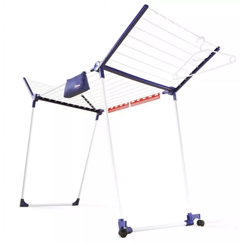 Grīdas veļas žāvētājs Leifheit Pegasus 200 — zils/balts
