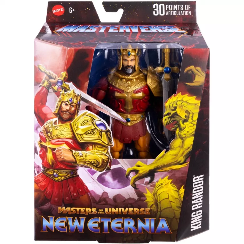 Action figure MATTEL Masterverse King Randor JBP79 — kolekcionējama pozējama figūra