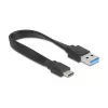 DELOCK USB 3.2 Gen 1 (3.1 Gen 1) 4-portu centrs ar Type-A + Type-C resursdatora pieslēgumu (5000 Mbit/s) melns/caurspīdīgs