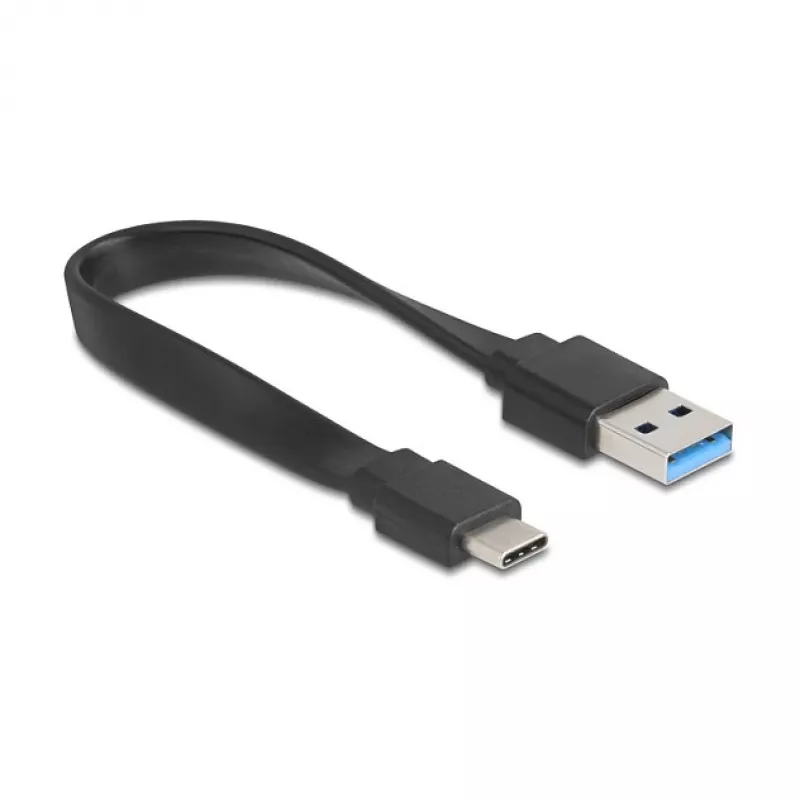 DELOCK USB 3.2 Gen 1 (3.1 Gen 1) 4-portu centrs ar Type-A + Type-C resursdatora pieslēgumu (5000 Mbit/s) melns/caurspīdīgs
